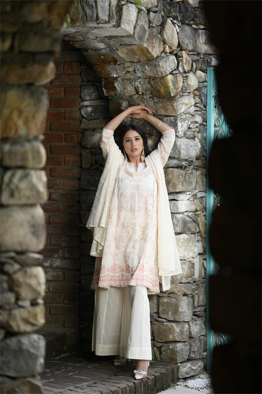 Designer Off White Kora Cotton Suit