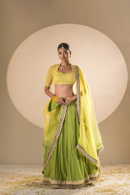 Emerald Green Lehenga
