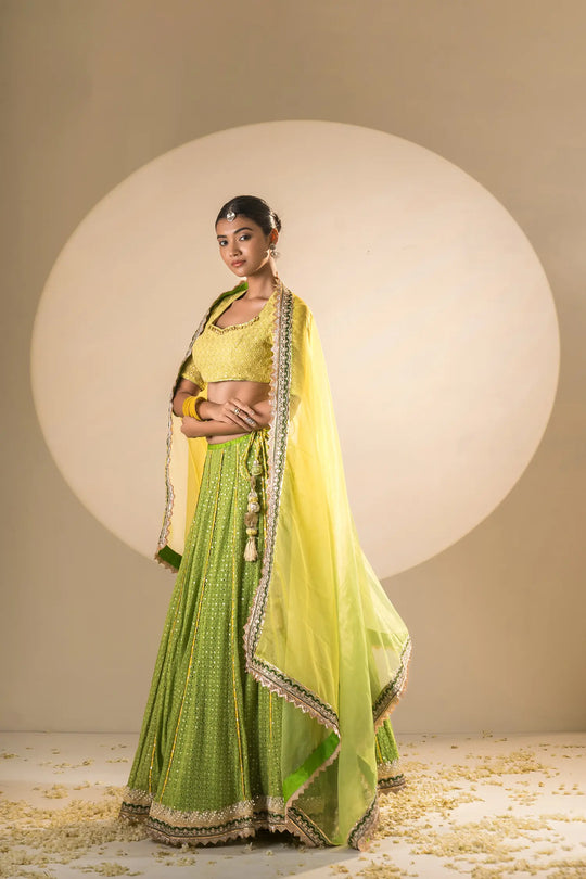 Emerald Green Lehenga
