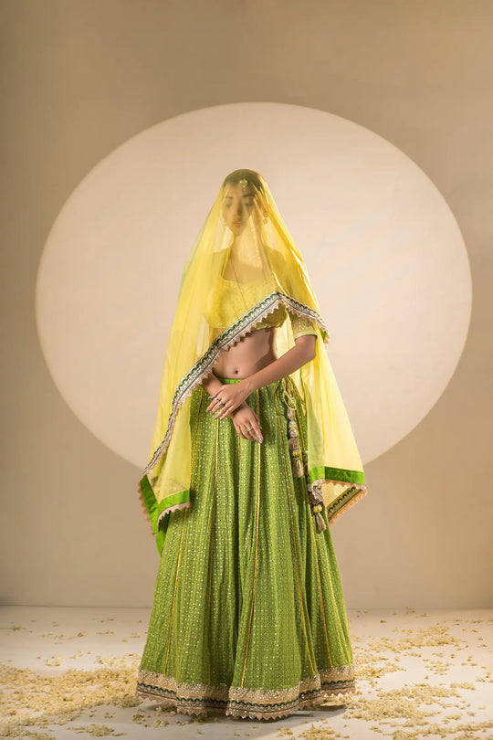 Emerald Green Lehenga