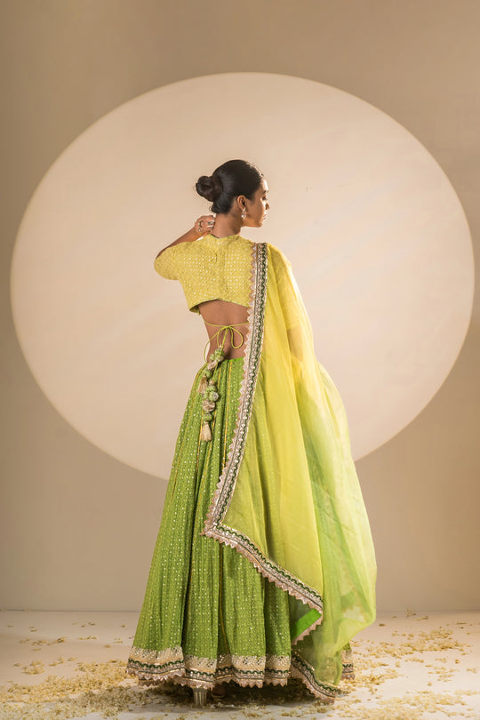 Emerald Green Lehenga