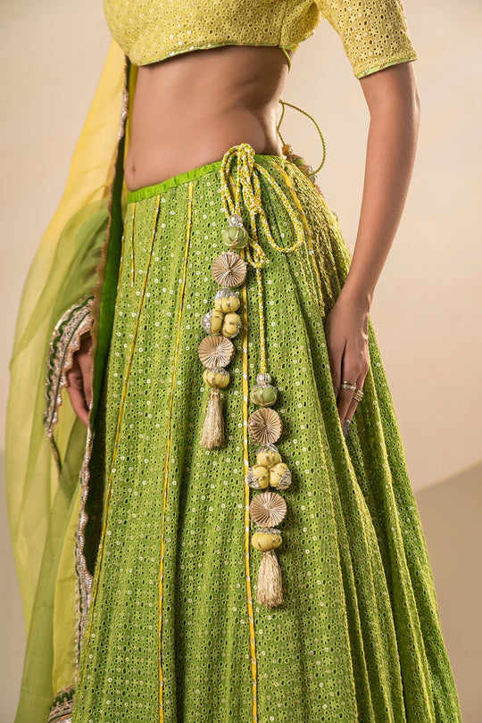 Emerald Green Lehenga
