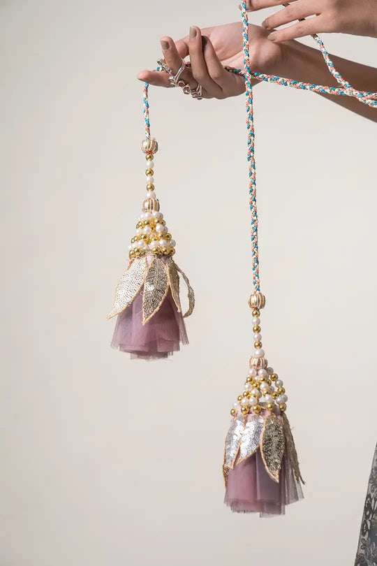 Ombre Shades Swan Foil Lehanga