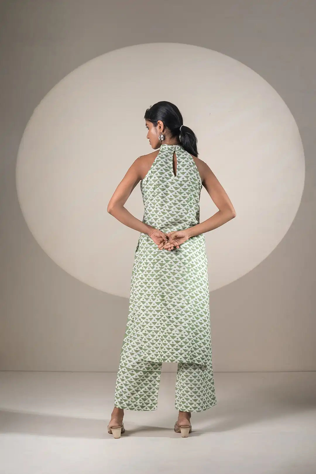 Designer Green 2 piece Coord Set
