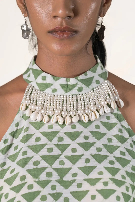 Designer Green 2 piece Coord Set