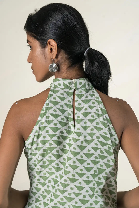 Designer Green 2 piece Coord Set