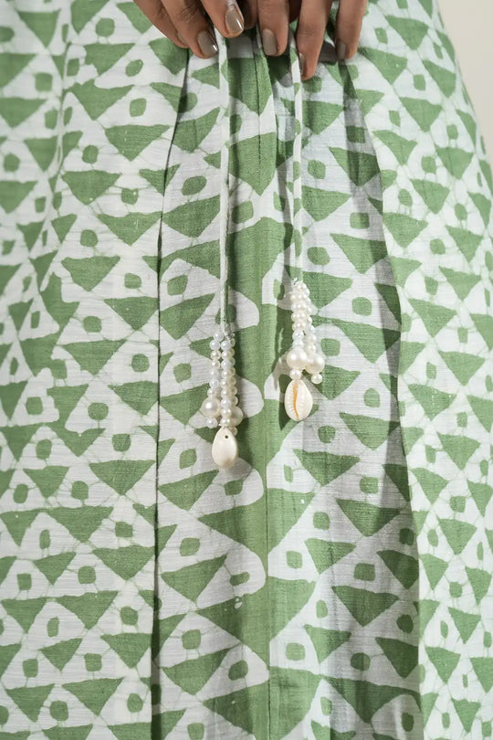Designer Green 2 piece Coord Set