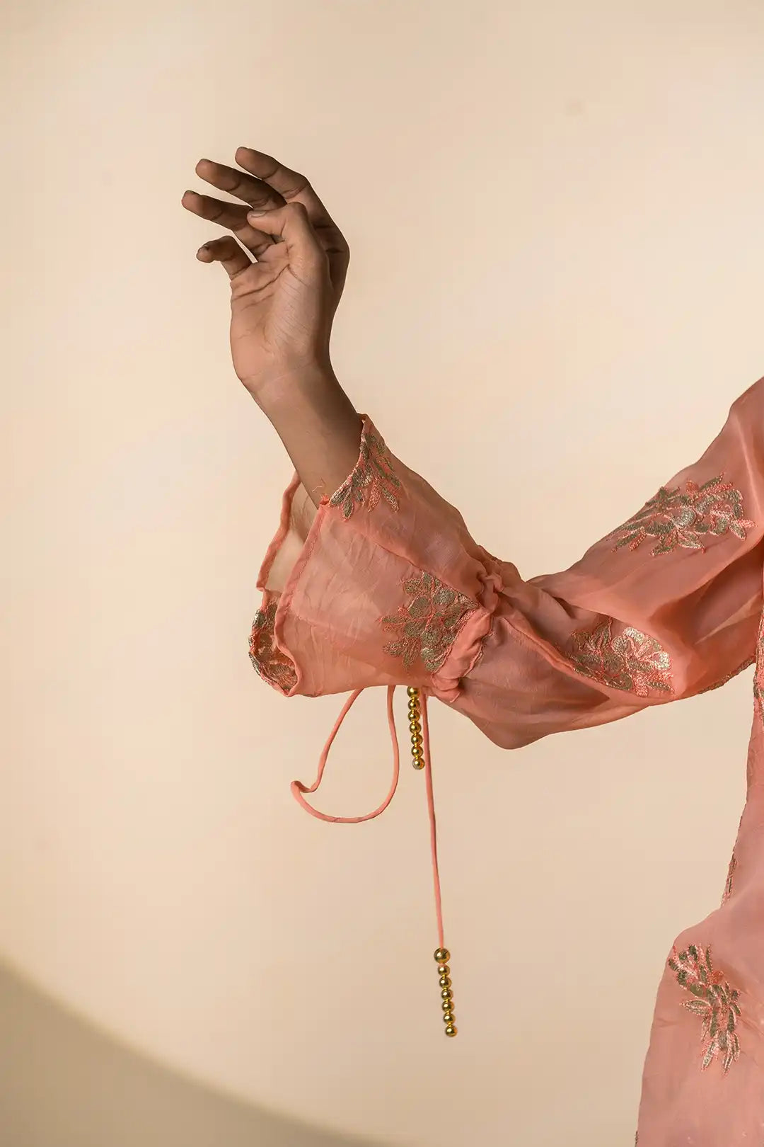 Multi color organza & silk pakiza suit