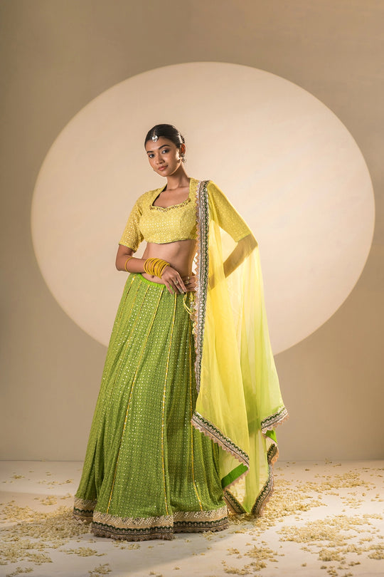 Emerald Green Lehenga