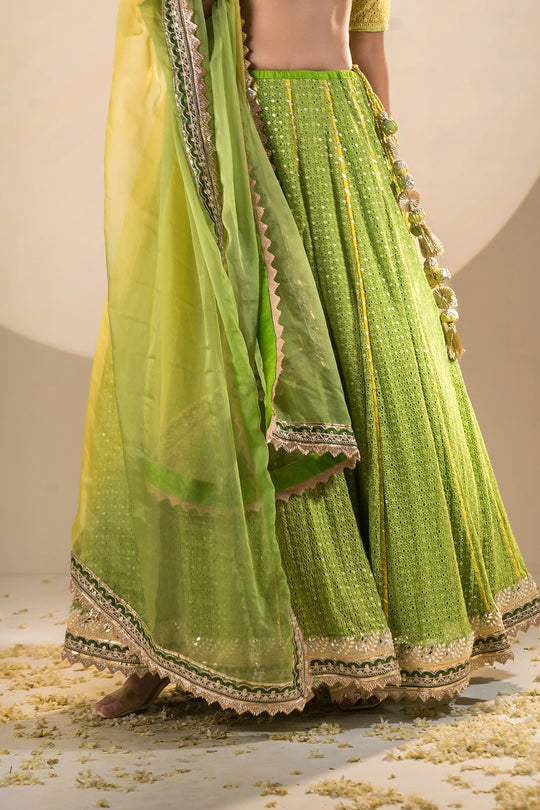 Emerald Green Lehenga