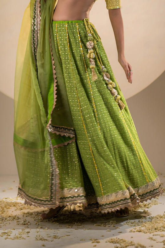 Emerald Green Lehenga