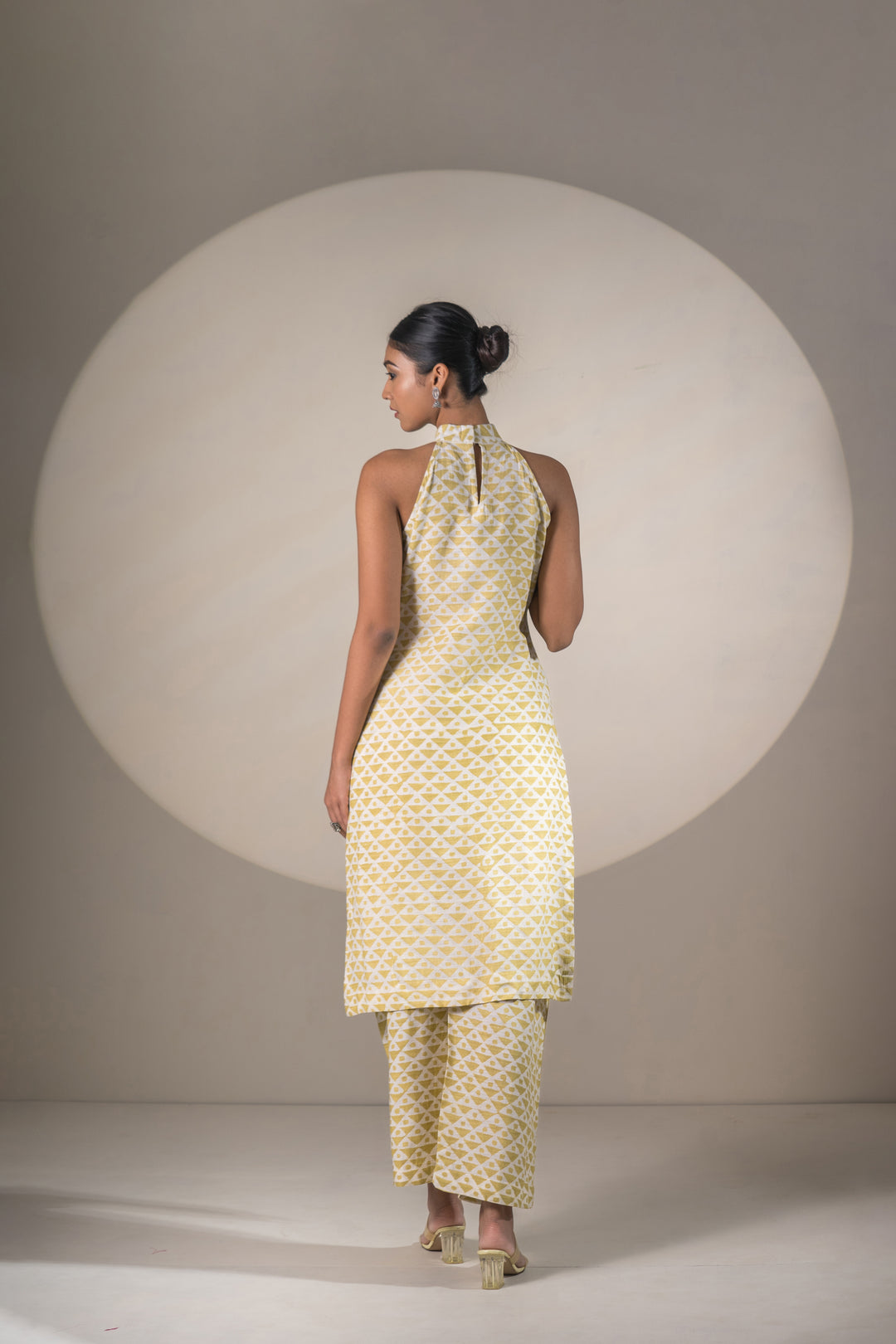Designer Yellow 2 piece Coord Set